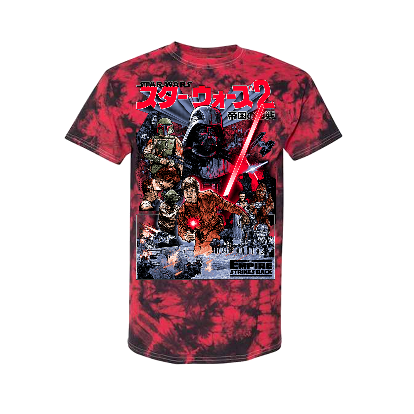 ESB 1980 Empire Red Tie Dye Short Sleeve