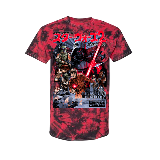 ESB 1980 Empire Red Tie Dye Short Sleeve